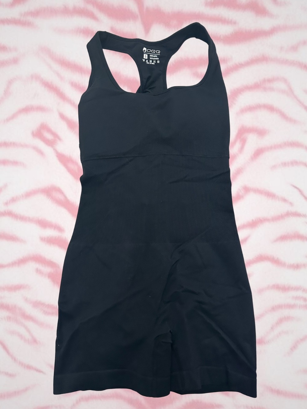 Women’s Black Racerback One-Piece Bodysuit by (unknown)
